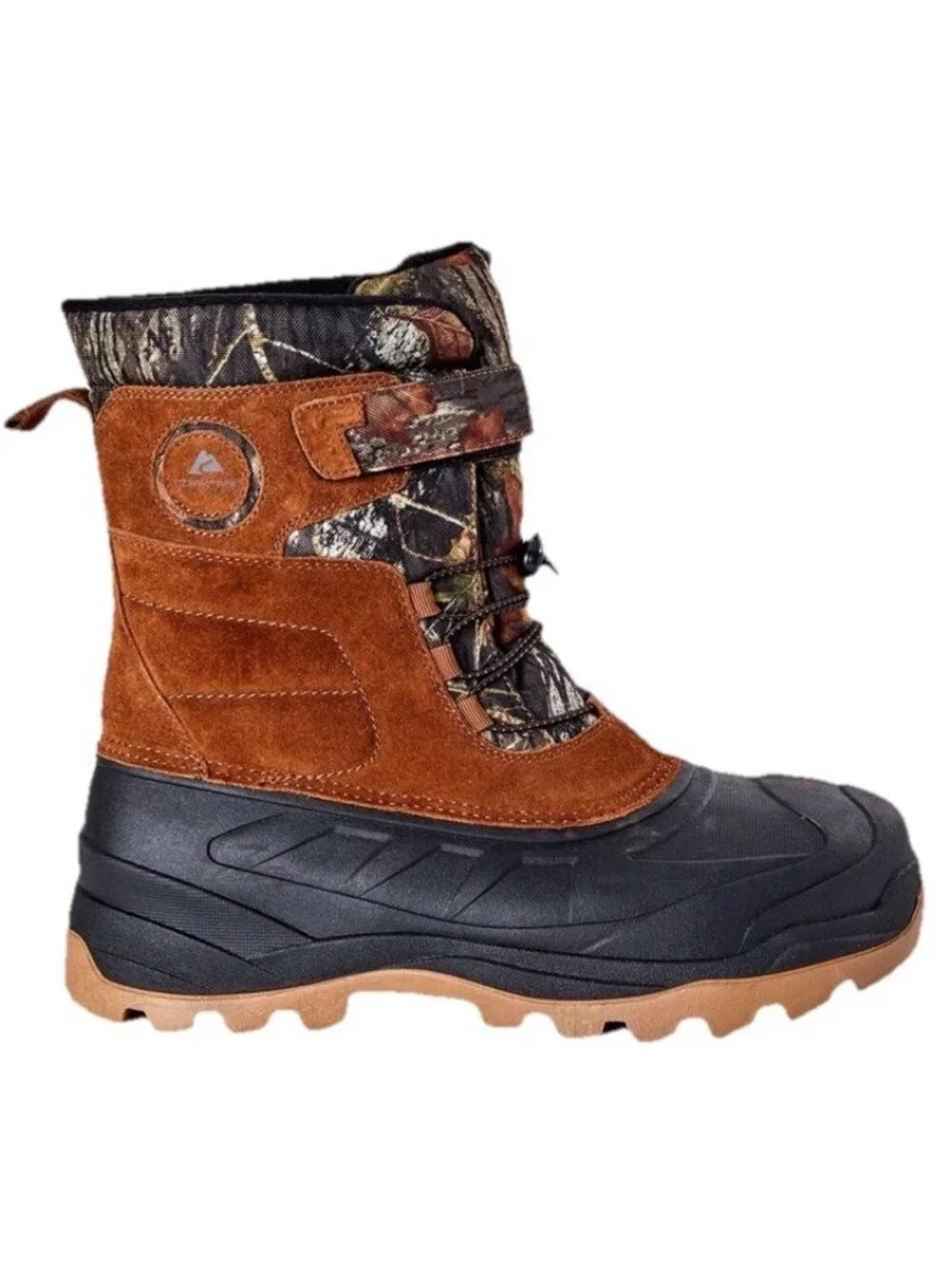 Ozark Trail Pack Suede Thinsulate 5° Mossy Oak Camo Snow Boots Men's Size 10 NWT